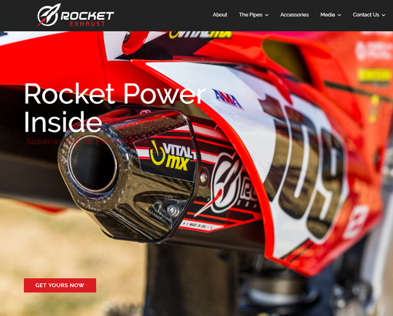 Rocket Exhaust Website by Web & Vincent