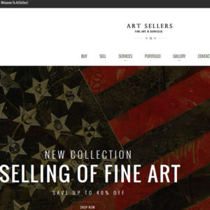 Art Sellers Website by Web & Vincent
