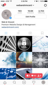 Web & Vincent Instagram Profile After