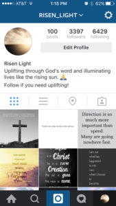 Risen Light Instagram Before