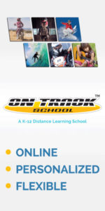 On Track School banner ad by Web & Vincent