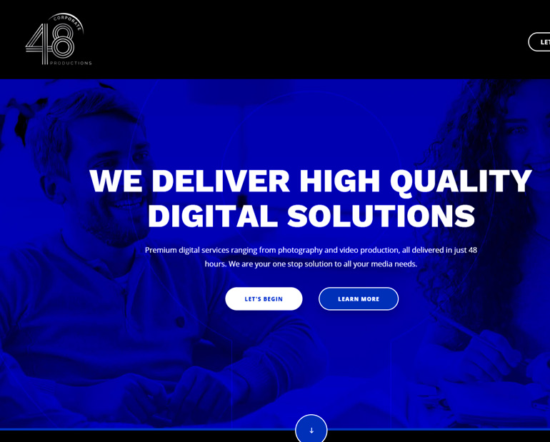 Corporate 48 Website by Web & Vincent