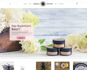 Monica Potter Website by Web & Vincent